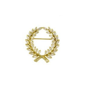Suna Marquise Diamond Wreath Pin