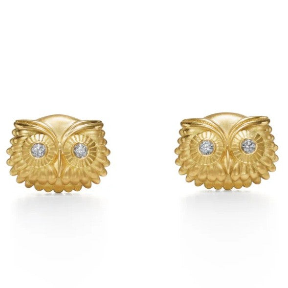 Temple St. Clair Athena Owl Stud Earrings