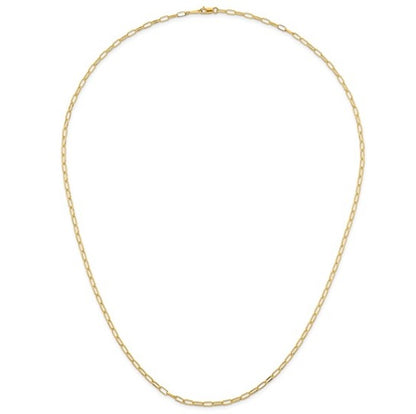 Yellow Gold Cable Link Chain