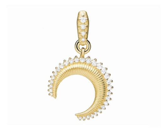 Paul Morelli Diamond Crescent Charm