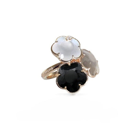 Moonstone & Diamond Ring