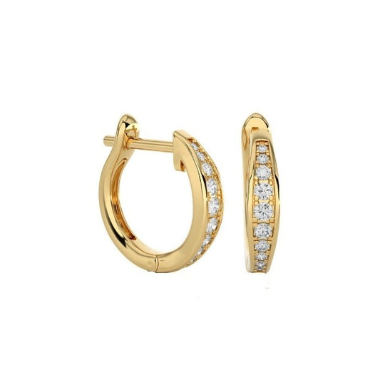 Diamond Hoop Earrings