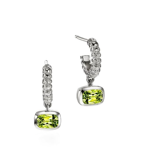 John Hardy Heishi Peridot Drop Earrings