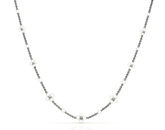 Paul Morelli Orbit Pearl and Diamond Necklace