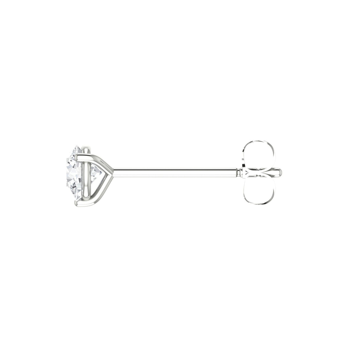 Round Diamond Stud Earrings