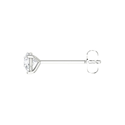Round Diamond Stud Earrings