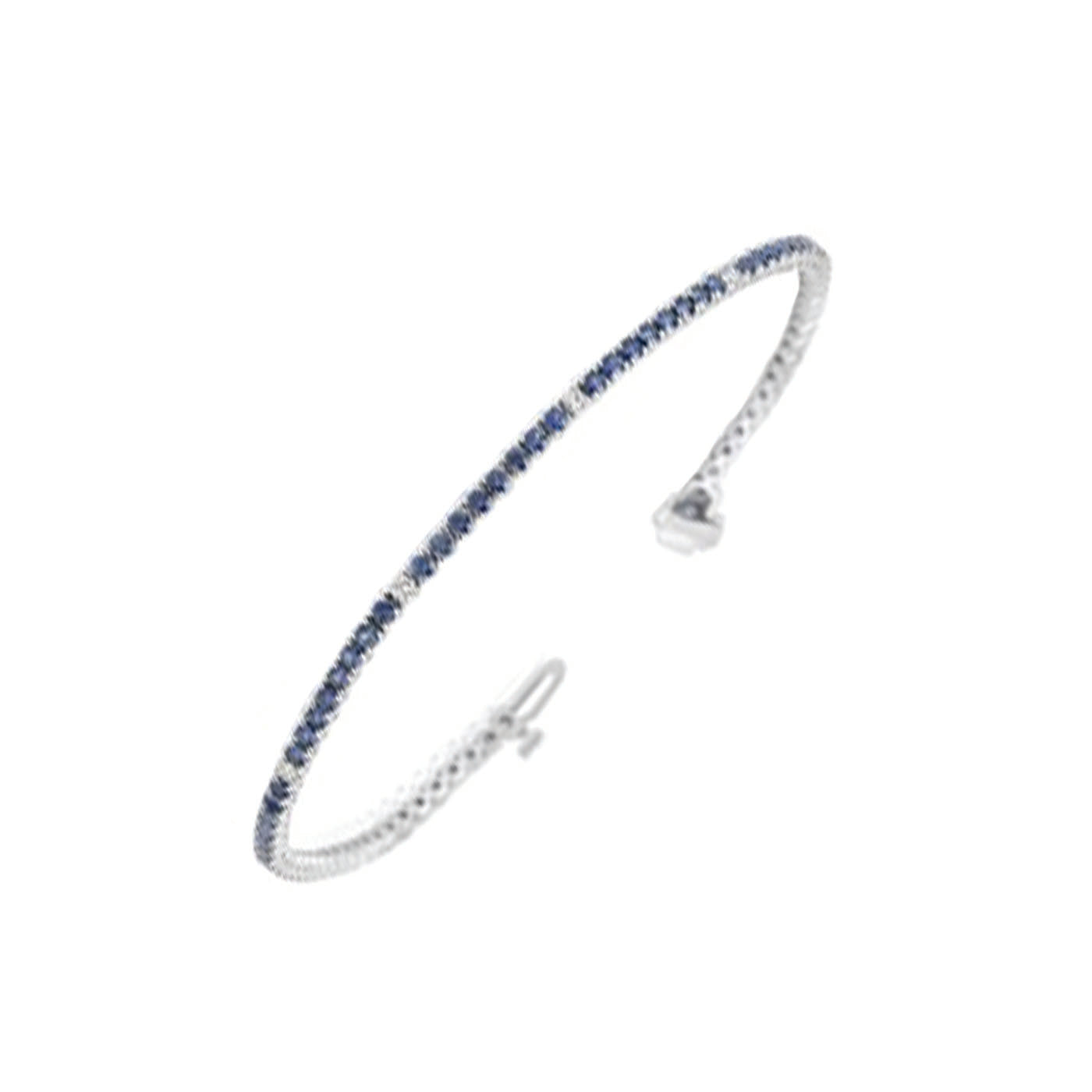 Diamond and Sapphire Tennis Bracelet