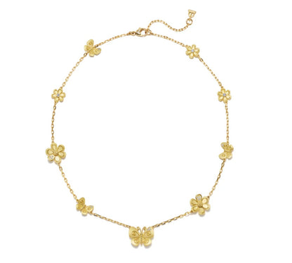 Temple St. Clair Butterfly and Diamond Necklace