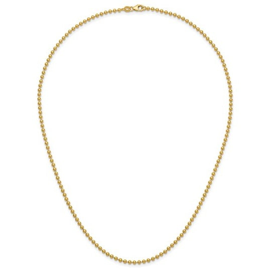 Yellow Gold Bead Chain