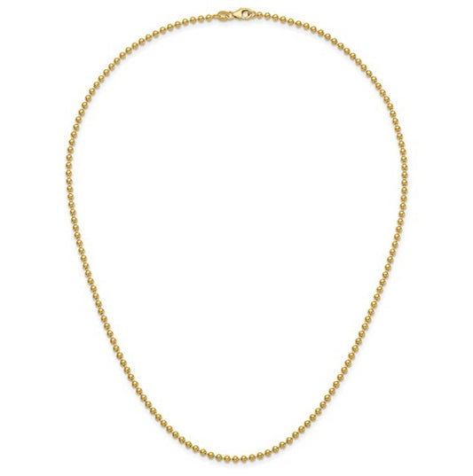 Yellow Gold Bead Chain