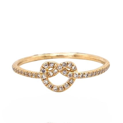 Diamond Knot Ring