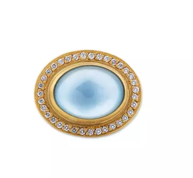 Lika Behar Blue Topaz Pompei Ring