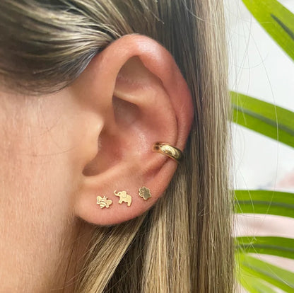 Zoë Chicco Single Dog Paw Stud Earring
