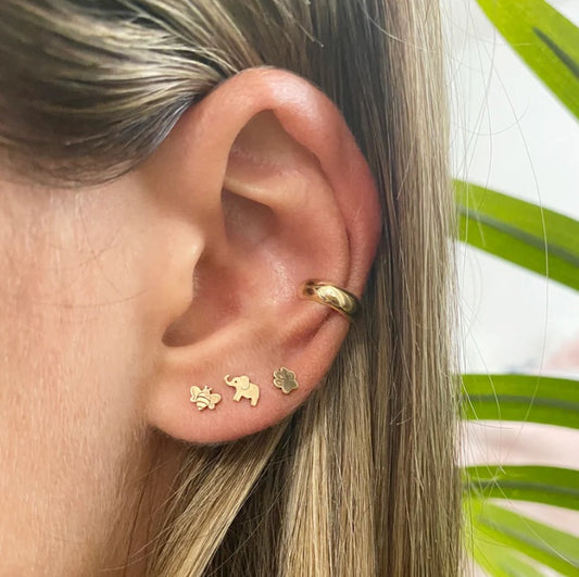 Zoë Chicco Single Dog Paw Stud Earring