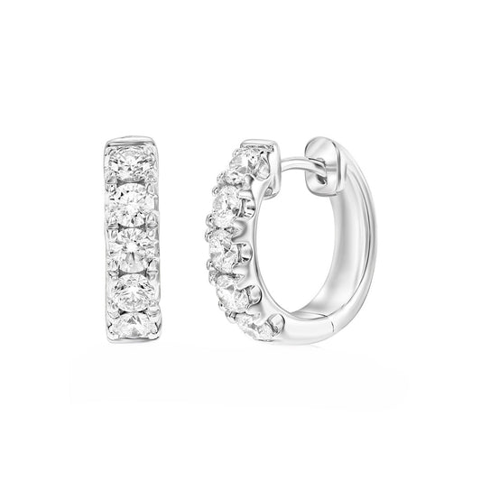 Diamond Hoop Earrings