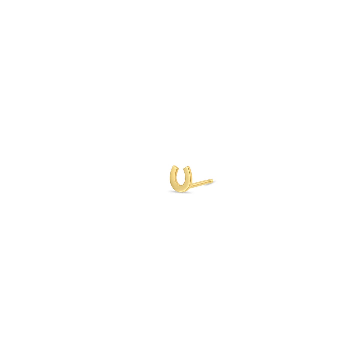 Zoë Chicco Single Horseshoe Stud Earring