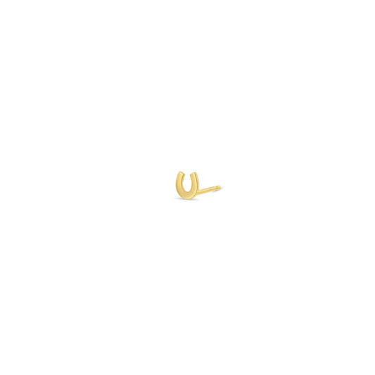 Zoë Chicco Single Horseshoe Stud Earring