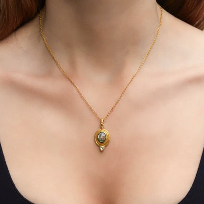 Gurhan Antiquities Moasic & Diamond Pendant
