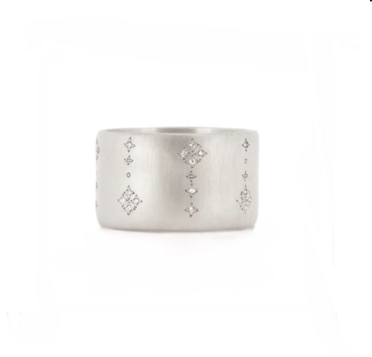 Adel Chefridi Shooting Star Brilliant Cut Diamond Band