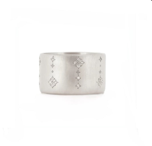 Adel Chefridi Shooting Star Brilliant Cut Diamond Band