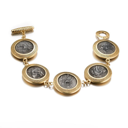 Ray Griffiths Crownwork® Alexander the Great Coin Bracelet