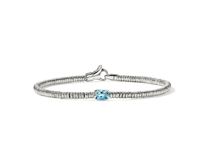 John Hardy Heishi Swiss Blue Topaz Bracelet