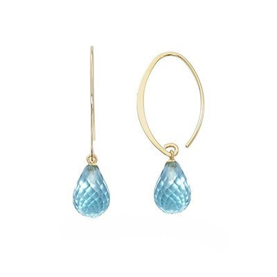 Blue Topaz Drop Earrings