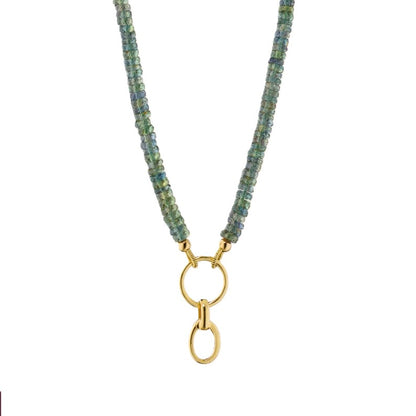 Monica Rich Kosann Green Sapphire Bead Necklace