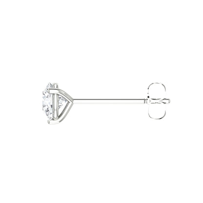 Round Diamond Stud Earrings