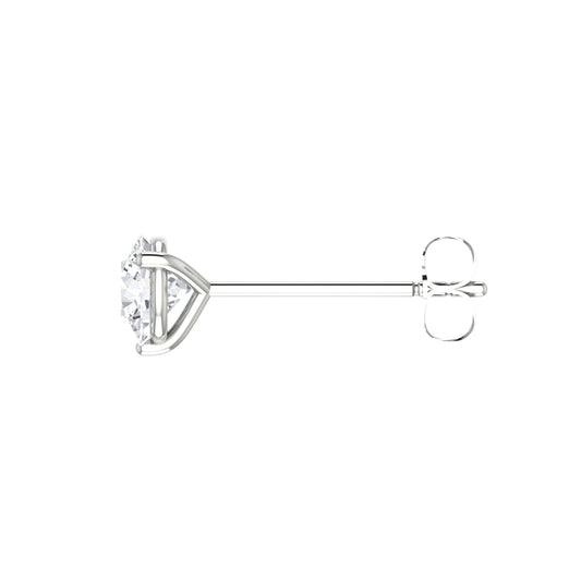 Round Diamond Stud Earrings