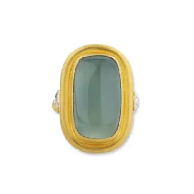 Lika Behar Aquaprase and Diamond Ring