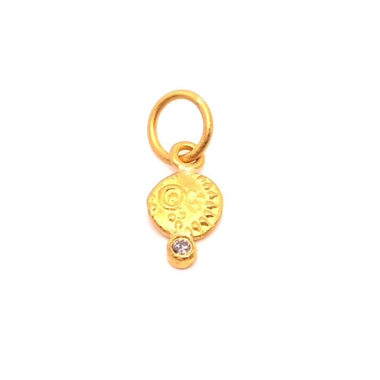 Yellow Gold and Diamond Charm