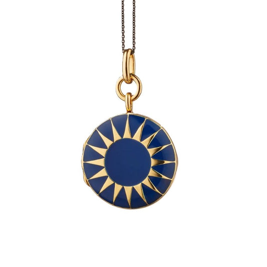 Monica Rich Kosann Blue Enamel Locket