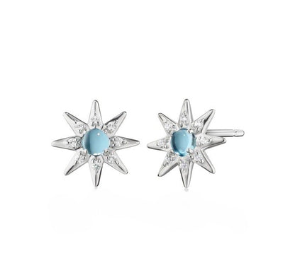 Monica Rich Kosann Silver Star Stud Earrings