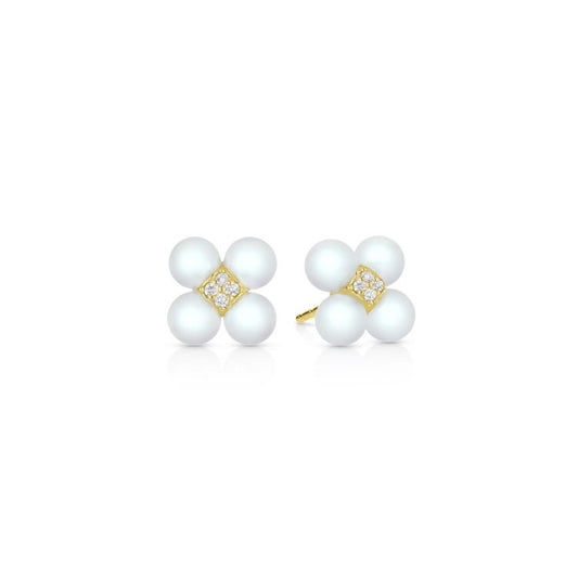 Paul Morelli Pearl Sequence Stud Earrings