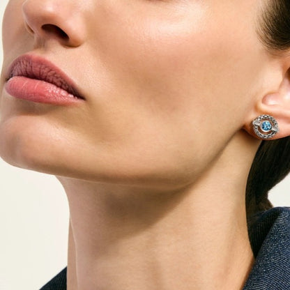 John Hardy Swiss Blue Topaz Stud Earrings