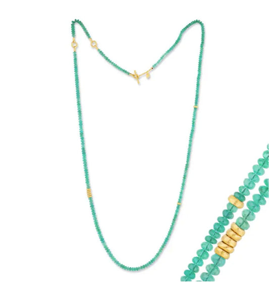 Lika Behar Sarah Emerald Bead Necklace