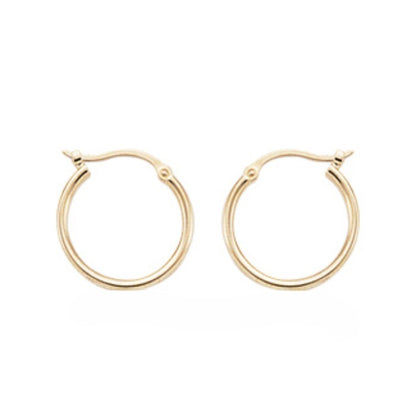 Yellow Gold Hoop Earrings