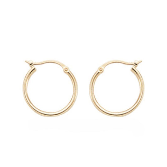 Yellow Gold Hoop Earrings