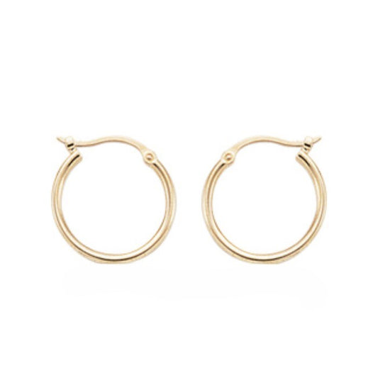 Yellow Gold Hoop Earrings