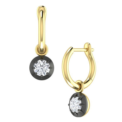 Diamond Hoop Earrings