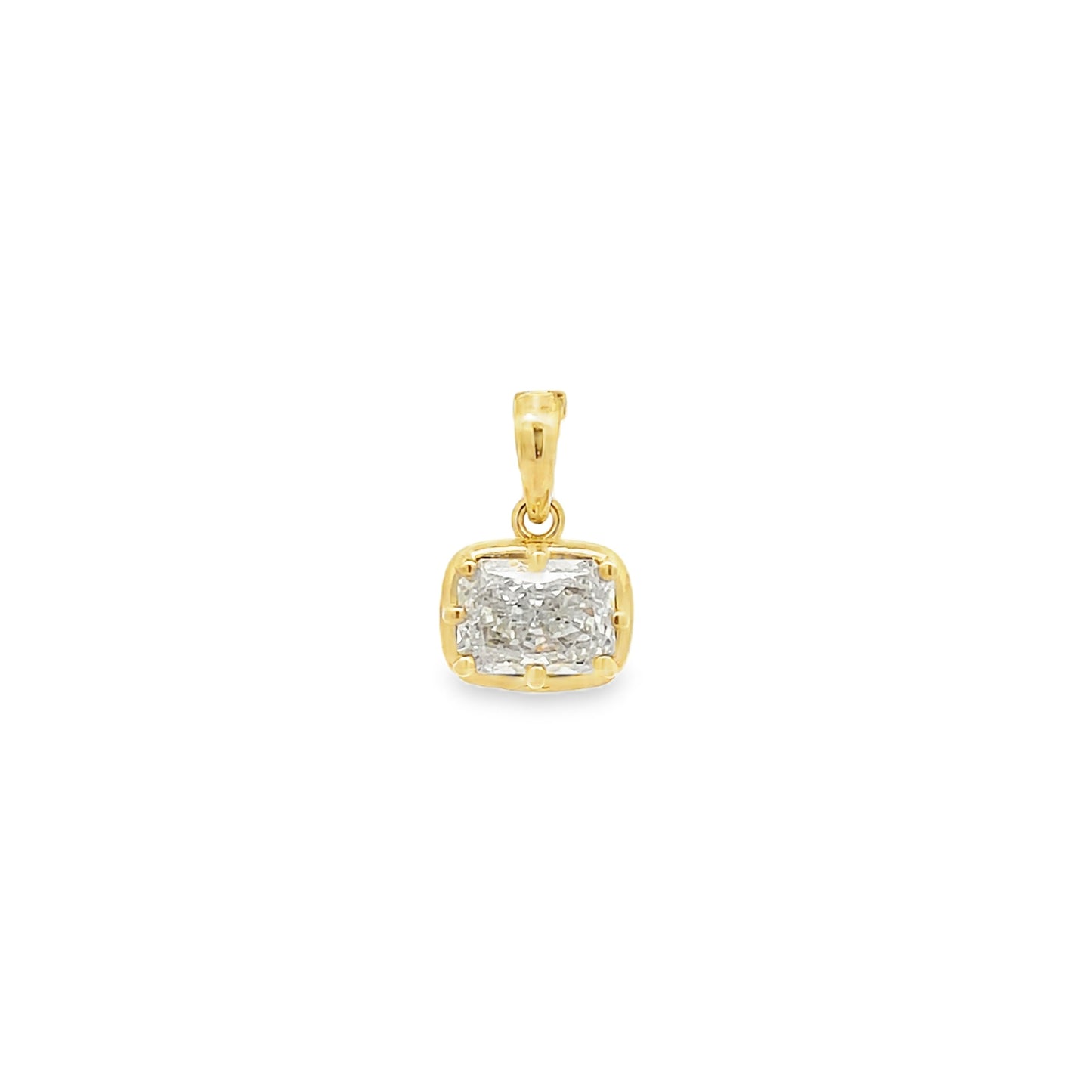Radiant Cut Diamond Pendant