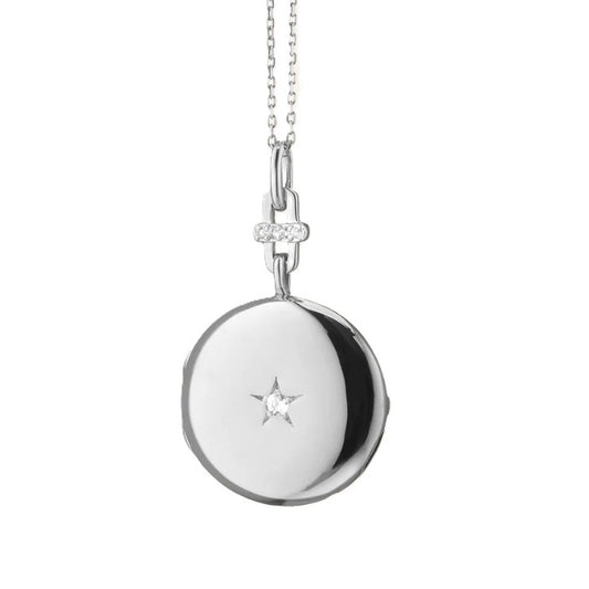 Monica Rich Kosann Sterling Silver Twinkle Star Locket