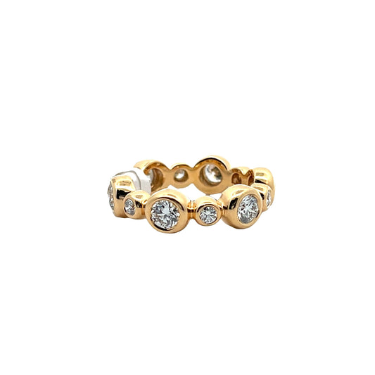 Gumuchian Moonlight Bezel Diamond Eternity Band