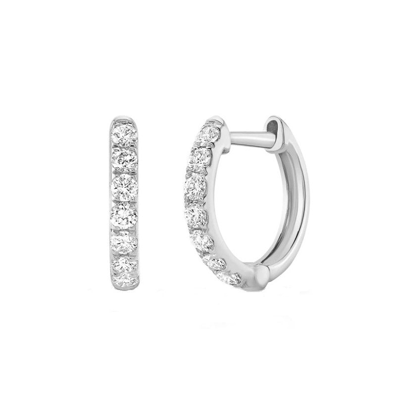 Diamond Hoop Earrings