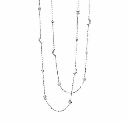 Monica Rich Kosann Silver Sapphire Necklace