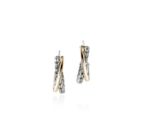 John Hardy Essentials Crossover Hoop Earrings
