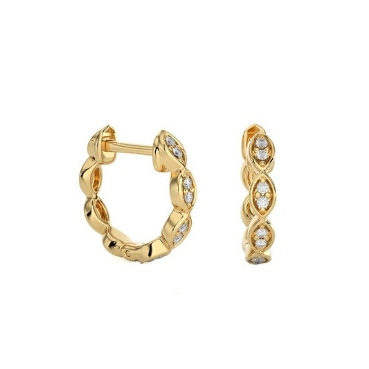 Diamond Hoop Earrings