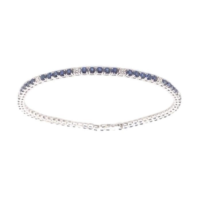 Diamond and Sapphire Tennis Bracelet