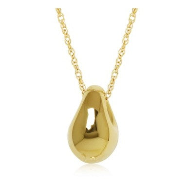 Yellow Gold Teardrop Pendant